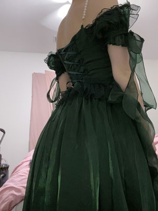 Customer photo for Green Bowknot Sweet Lolita JSK