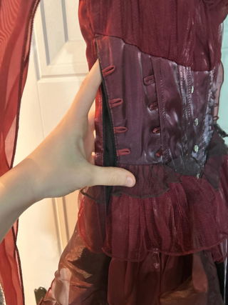 Customer photo for Red/Black Bowknot Gothic Lolita JSK