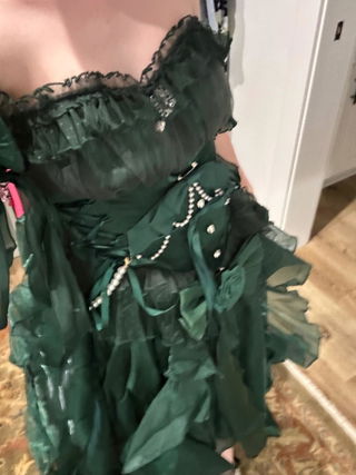 Customer photo for Green Bowknot Sweet Lolita JSK