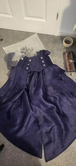 Customer photo for Blue Rabbit Theater Jacquard Version Sweet Prince Cool Ouji Lolita Girdle