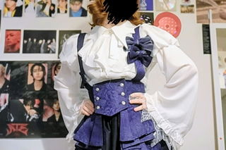 Customer photo for Bat Collar Long Sleeves Ruffle Gothic Lolita Blouse