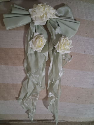 Customer photo for Green [rose Heart Knot] Ruffle Hanayome Bowknot Sweet Lolita JSK
