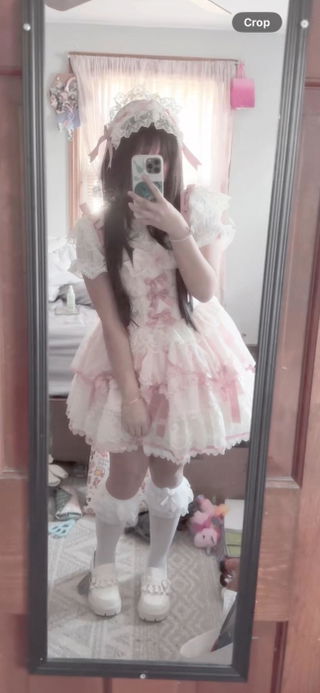 Customer photo for Heart Rhinestone Jirai Kei Lolita Platforms
