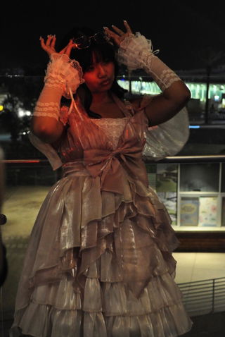 Customer photo for Pink Multi-layer Hanayome Bowknot Princess Sweet Lolita JSK