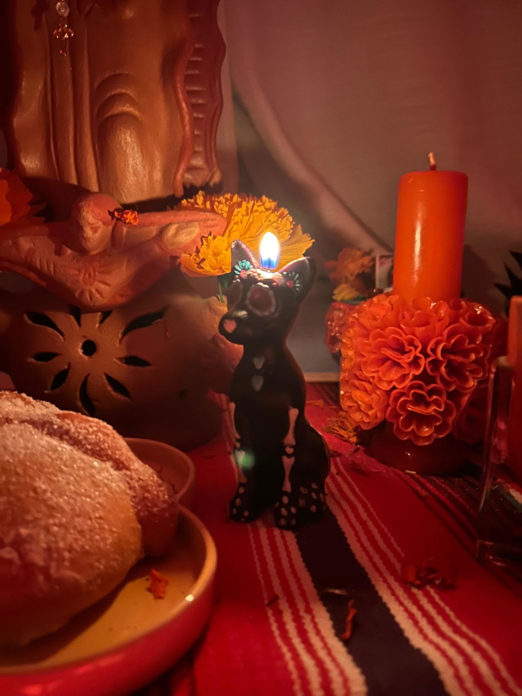 Xoloitzcuintle Dog Día de Muertos Scented Candle