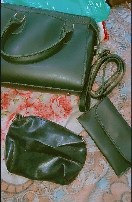 Olive Bag Set of 3 Green