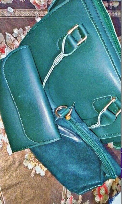Olive Bag Set of 3 Green