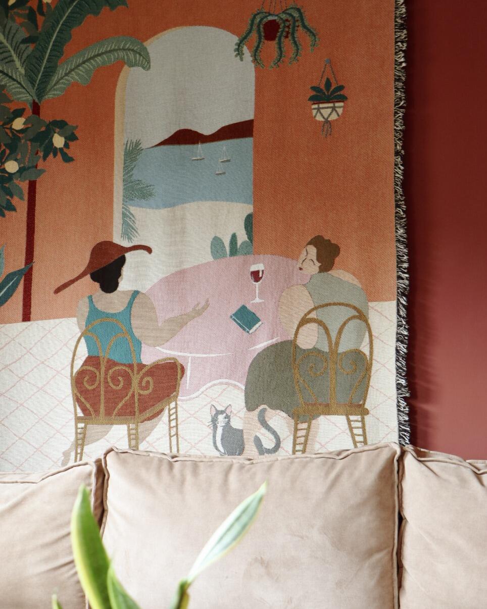Wandkleed Palm Breeze Brunch