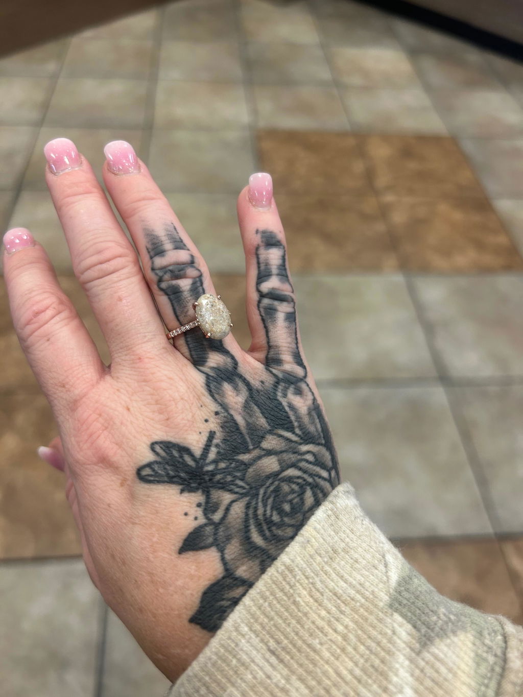 Oval Serenity: Ashes Ring