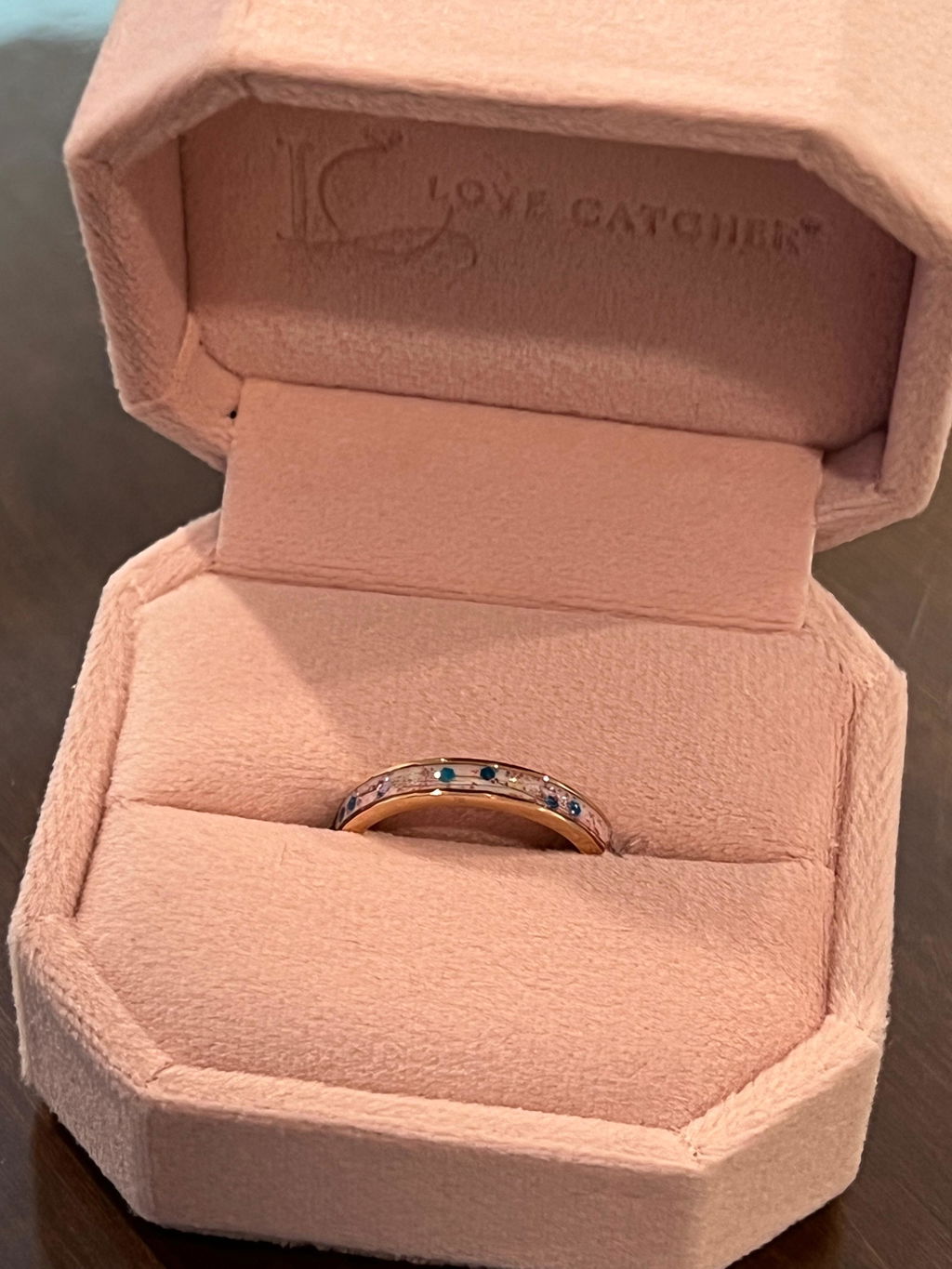 Eternal Bond: Breastmilk & Baby Hair Ring-3mm in width