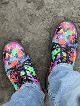 Artist Paint Splatter Unisex Vegan Friendly Boots