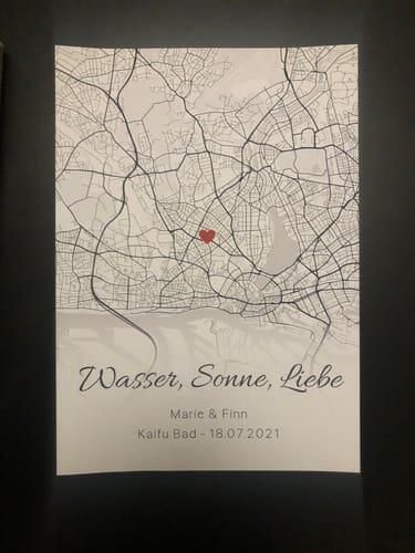 The Place we met - personalisiertes Poster