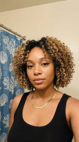 Fumi Short Cut Curly Minimalist HD Lace Glueless Side  or Middle Part Wig 100% Human Hair Pre-Cut Lace, customer review photo