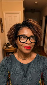 Soft tangle free Naya Ombre - Fluffy Kinky Curl Glueless Minimalist HD Lace Wig Ready to Go, customer review photo