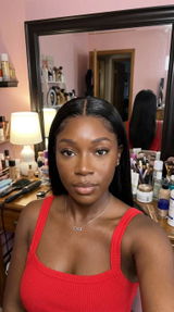 Bone Straight Glueless 5x5 HD Lace Closure Wig – Pre-cut & Bleached, customer review photo
