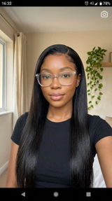 Bone Straight Glueless 5x5 HD Lace Closure Wig – Pre-cut & Bleached, customer review photo