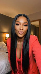 Bone Straight Glueless 5x5 HD Lace Closure Wig – Pre-cut & Bleached, customer review photo