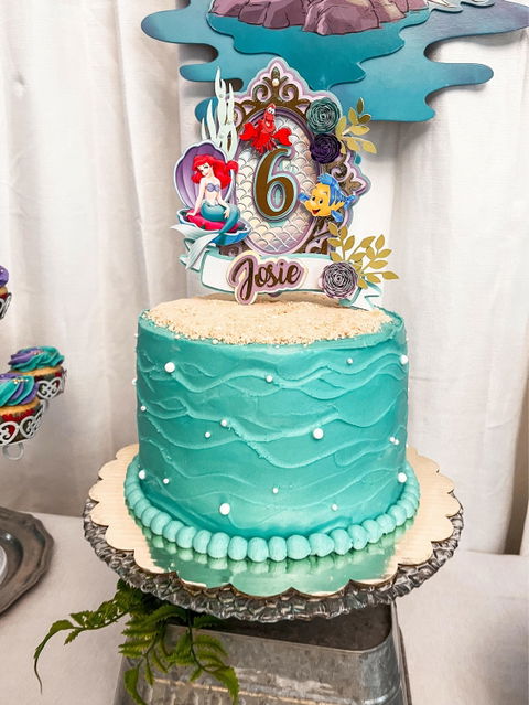 Little Mermaid cake topper