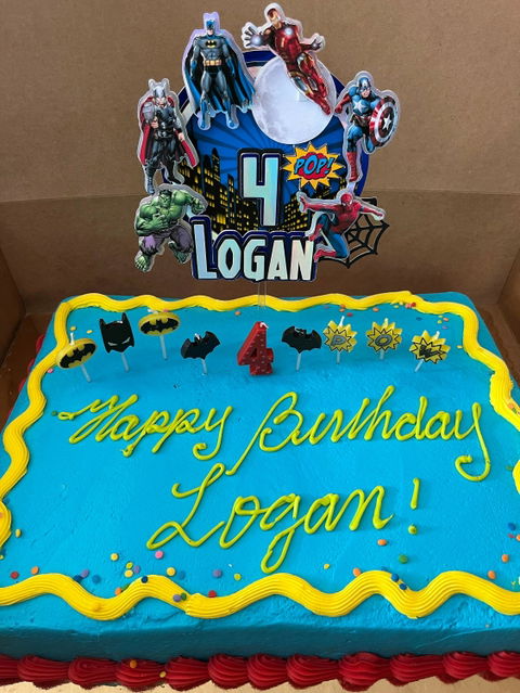 SuperHero cake topper
