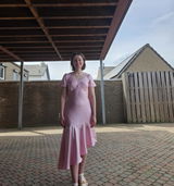 Lorraine dress pale pink silk