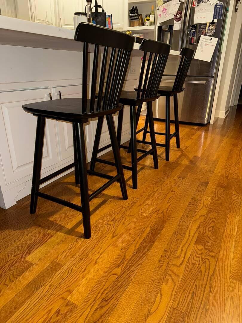 Windsor Wood Counter Height Barstool Set with Spindle Back