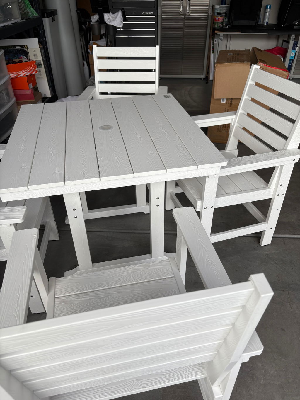 Coachella HDPS 4/6 Seats Outdoor Dining Table And Chairs Set