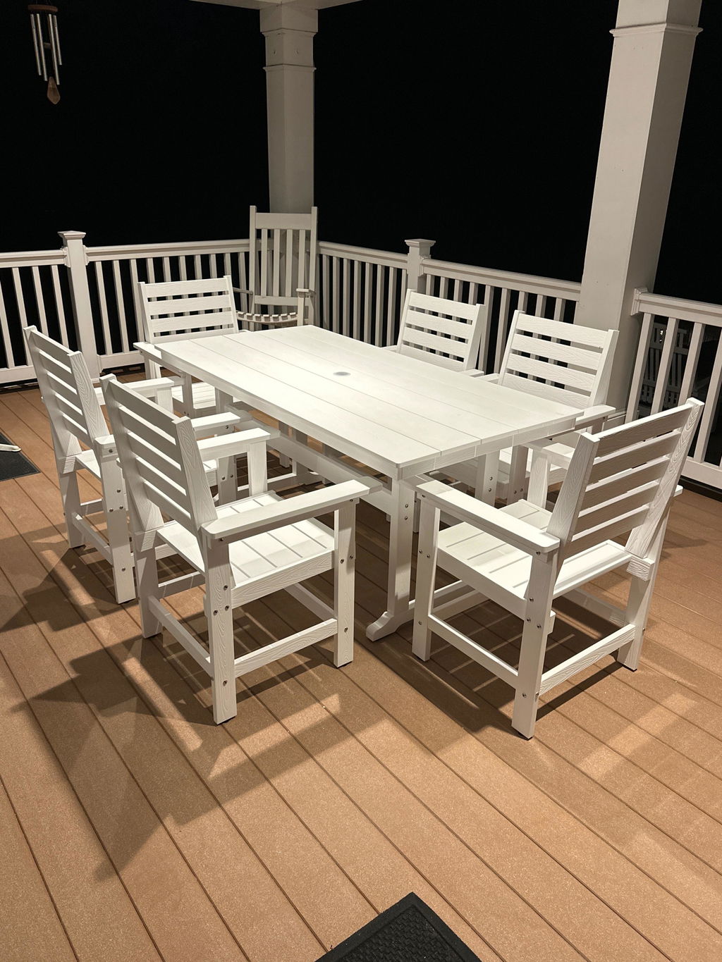 Coachella HDPS 4/6 Seats Outdoor Dining Table And Chairs Set