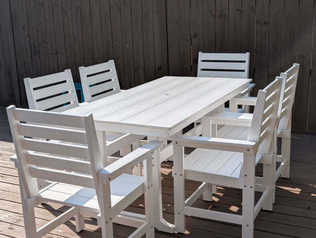 Coachella HDPS 4/6 Seats Outdoor Dining Table And Chairs Set