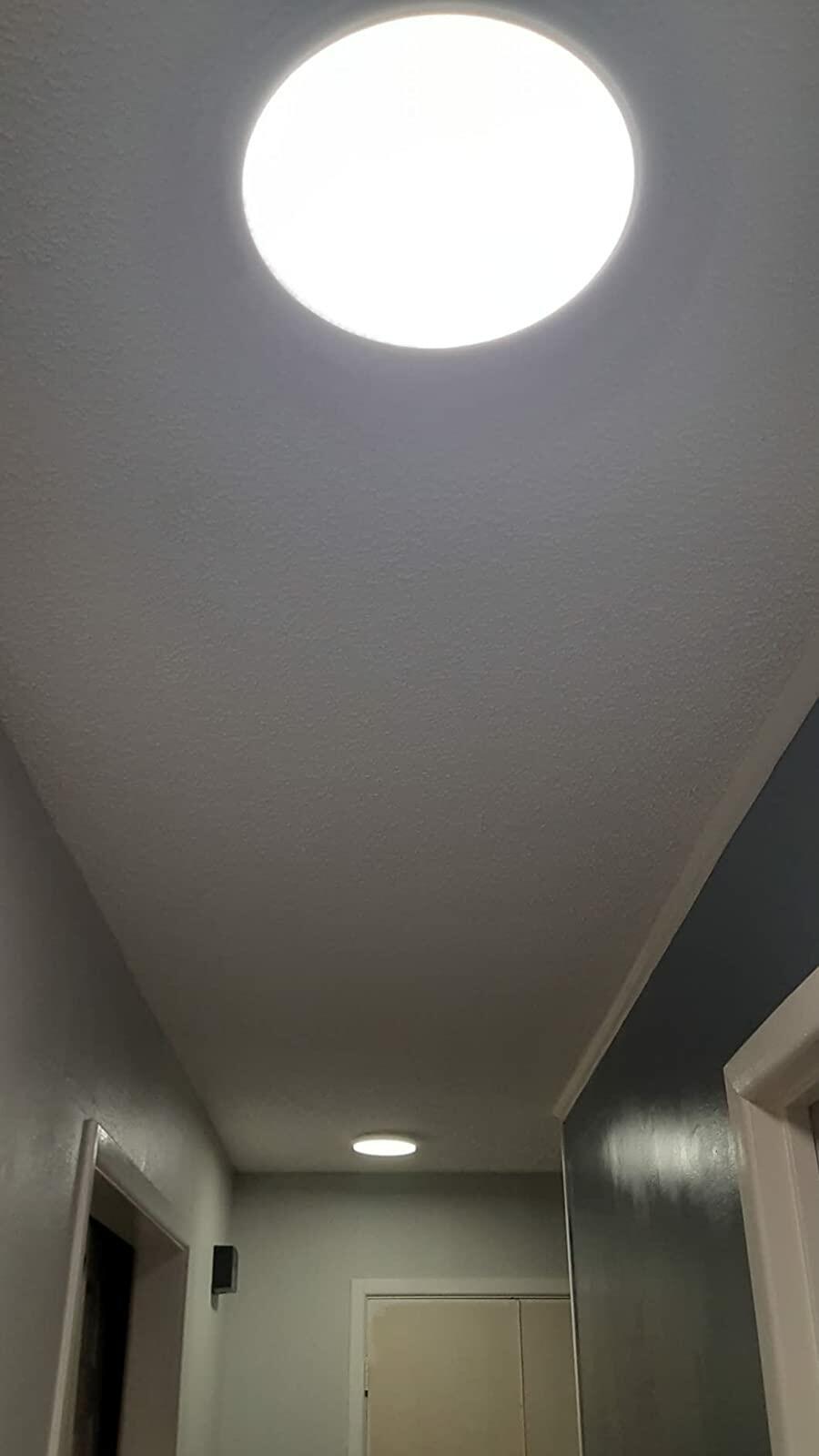 Lumary WiFi Smart Flush Mount Ceiling Light RGB Back Ambient Light 15W 7 inch