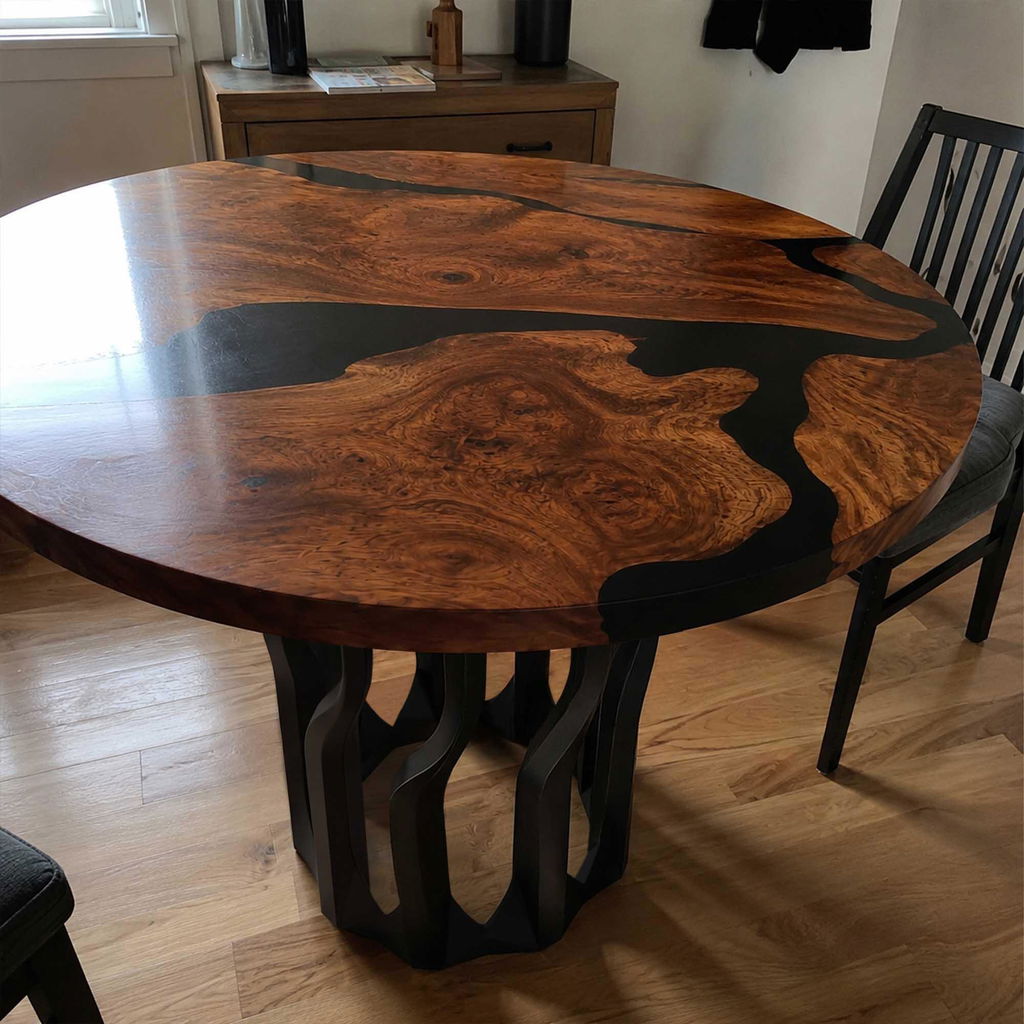 Dining Table with Diadem Metal Table Base for Wood Top - 512