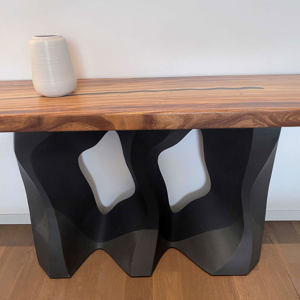 Console Table with Side-Rocky Steel Table Base for Rectangle Top - 505