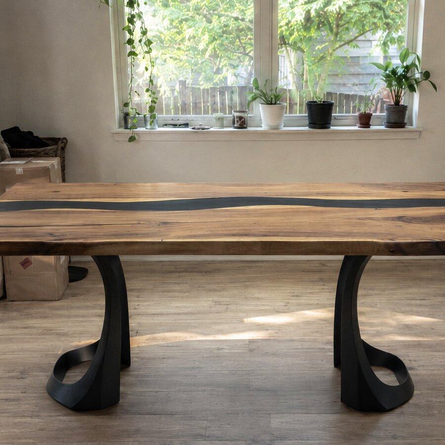 Dining Table with Fello Metal Table Legs for Rectangle Top - 506
