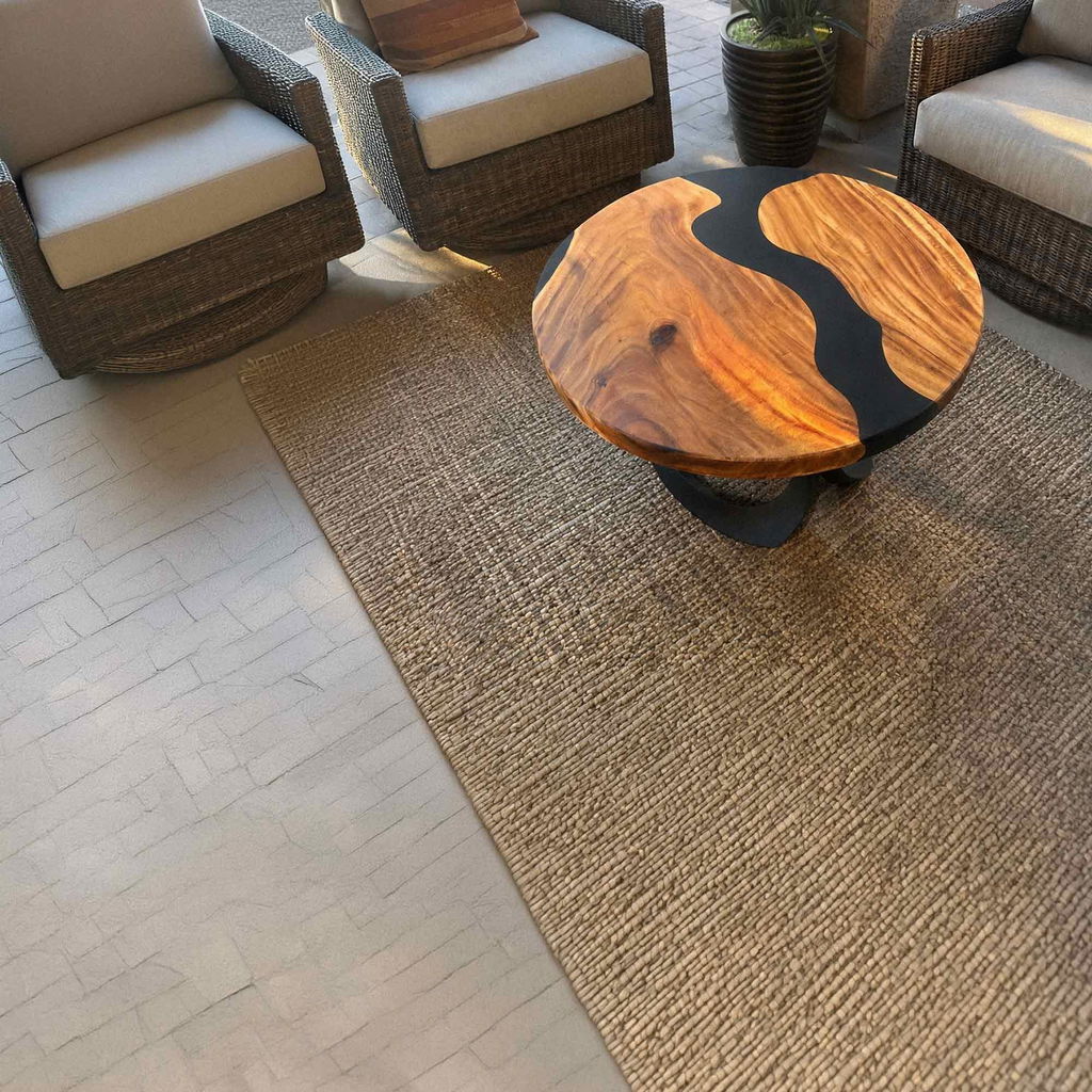 Coffee Table 35" Round Modern Design for Small Living Room - 104 Manta