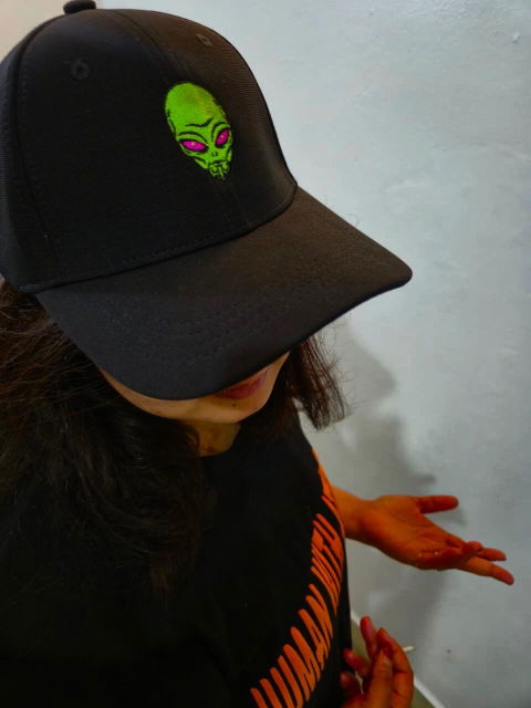 Alien Embroidered Ottoman Baseball Cap – Premium Unisex Streetwear Hat