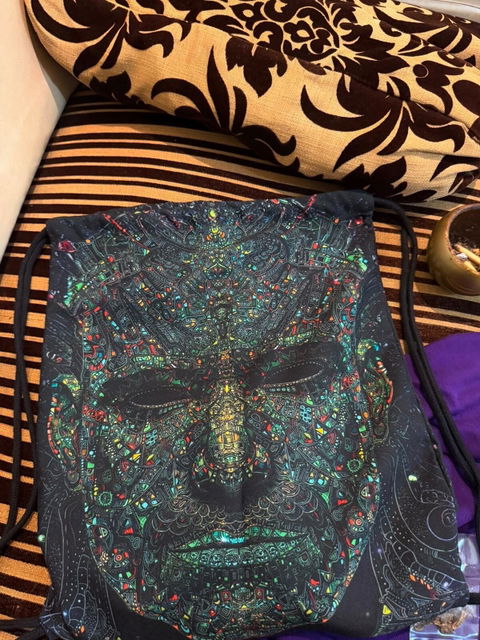 Fractal Vision Drawstring Bag