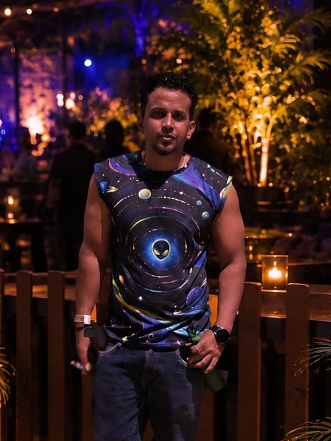 Cosmic Orbit Sleeveless Tee