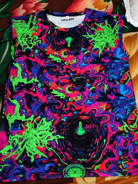 Neon Melt Psychedelic Sleeveless Tee