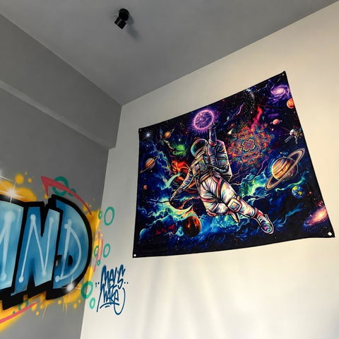 Cosmic Astronaut Space Tapestry
