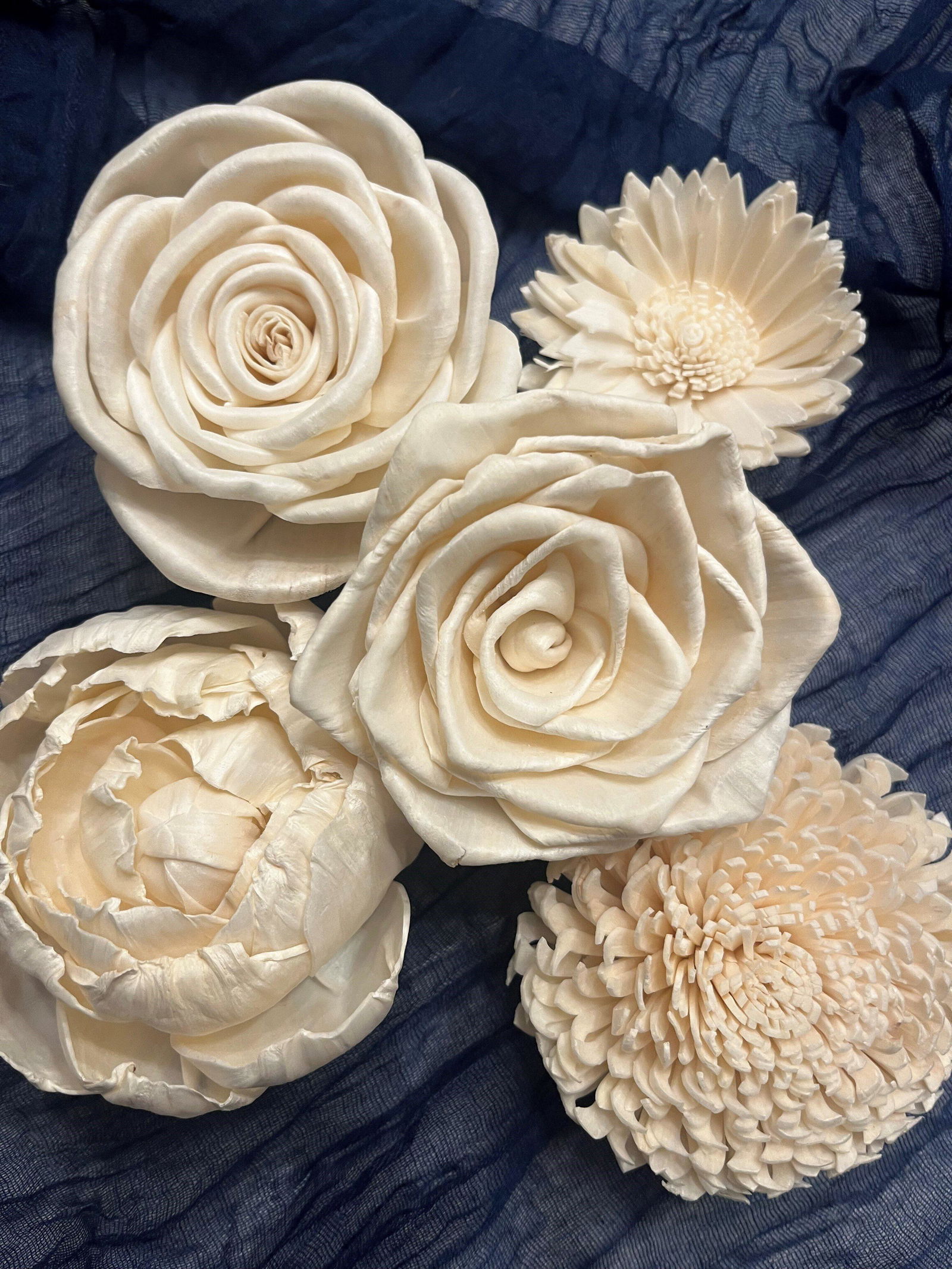 Sola Wood Flower Assortment | 50-Pack Raw | Luv Sola Flowers