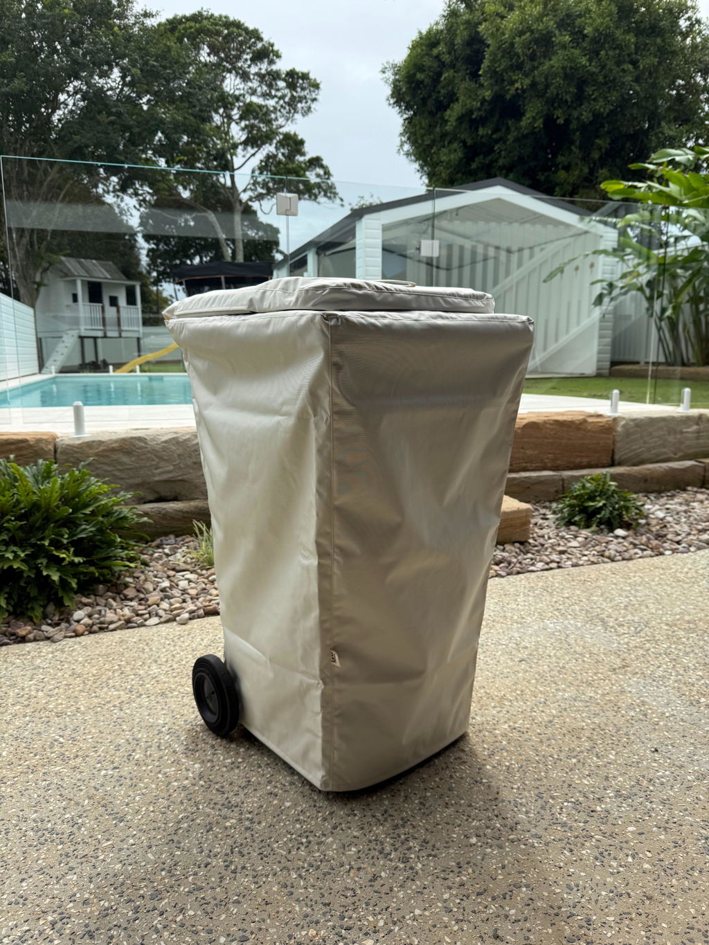 Wheelie Bin Cover - Beige - 240L