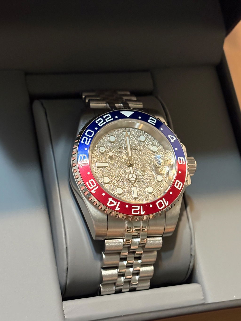Seiko Mod Gmt Master Pepsi Meteorite
