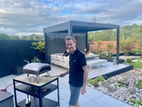LuxSol Como Pergola - 3m x 4m Electric Control With Integrated Lighting