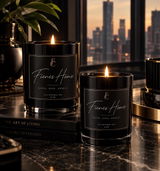 10oz Interior Glossy Black Candle Making Jars — Case of 12