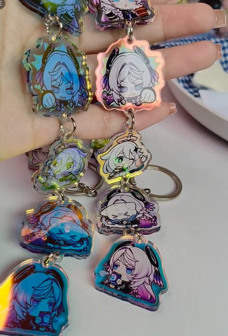 Custom Connection Transparent Acrylic Pendant