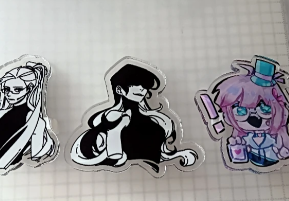 Custom Clear Acrylic Pins