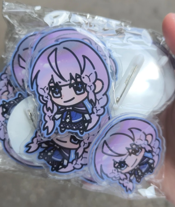 Custom Clear Acrylic Pins