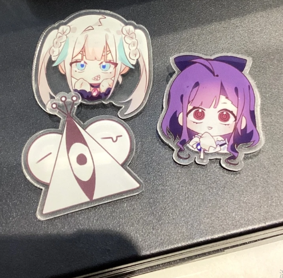 Custom Clear Acrylic Pins