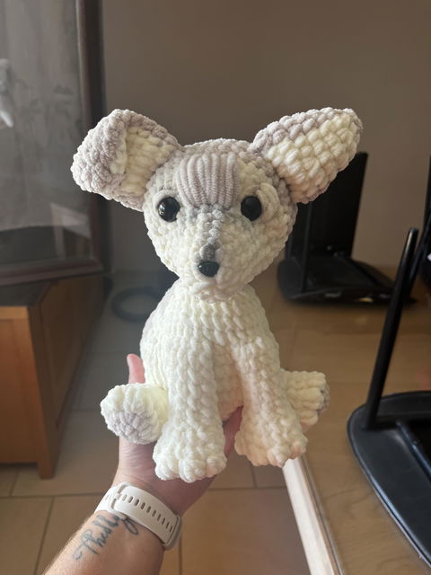 Peluche en crochet personnalisée