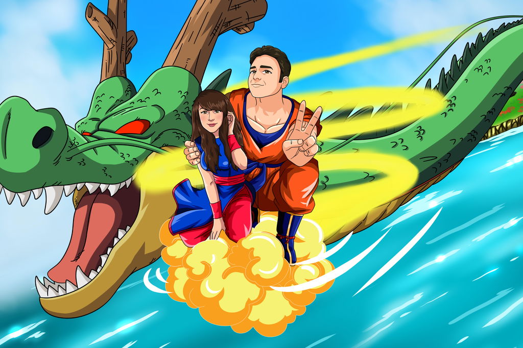 Ritratto di coppia: diventa Super Saiyan