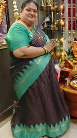 Wine Brown with Aqua - Kanimozhi - Soft Silk Muthu Kattam with Mango Border - Best for Wedding Wear